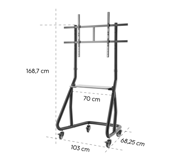 Hama MOBILNY Stojak do TV VESA 1000x600 100" MAX 80 KG - 1516988 - zdjęcie 4